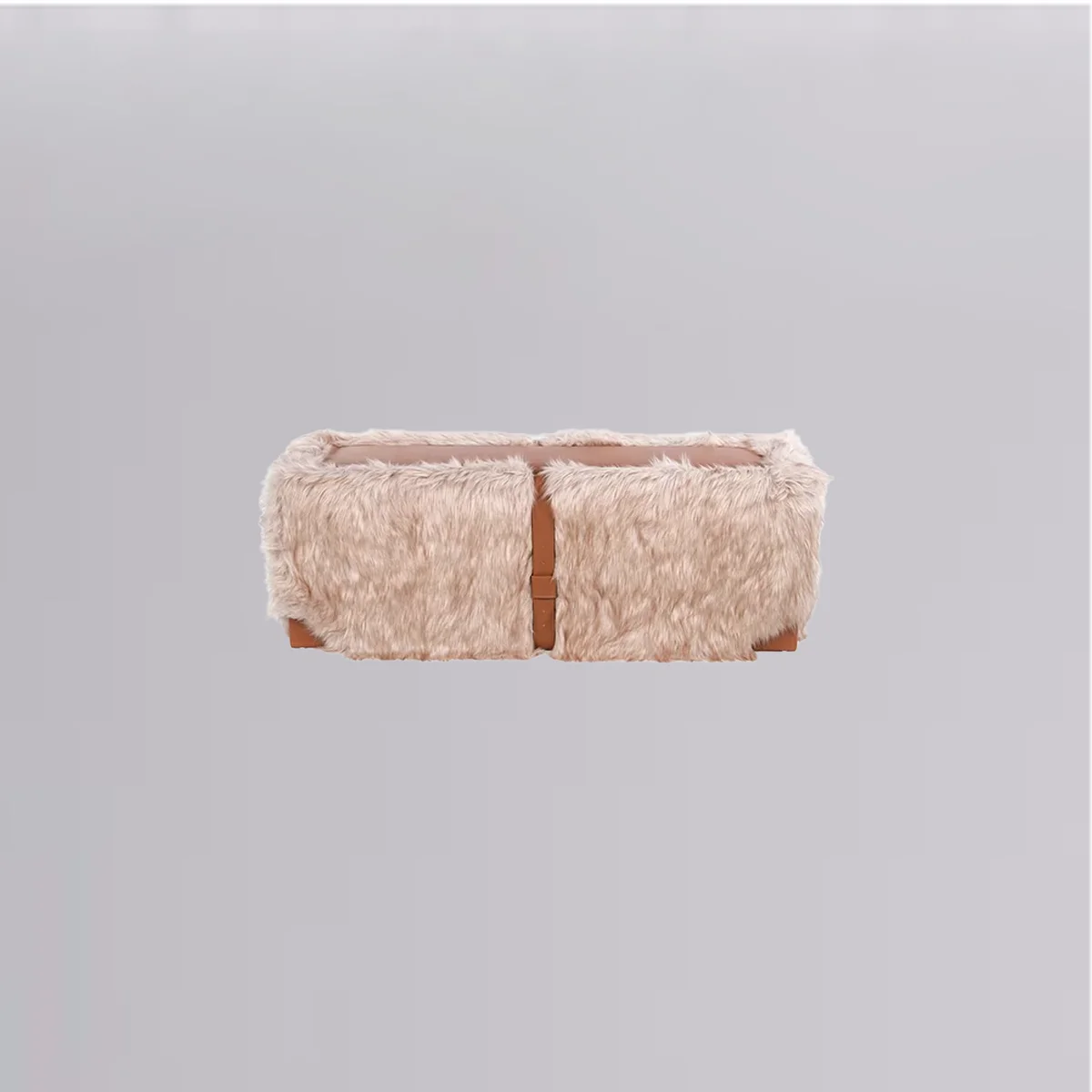 The Sofa & Chair Company Bespoke Bench inMonsieur Baudelaire Terracotta & Natural Oak Finish?>