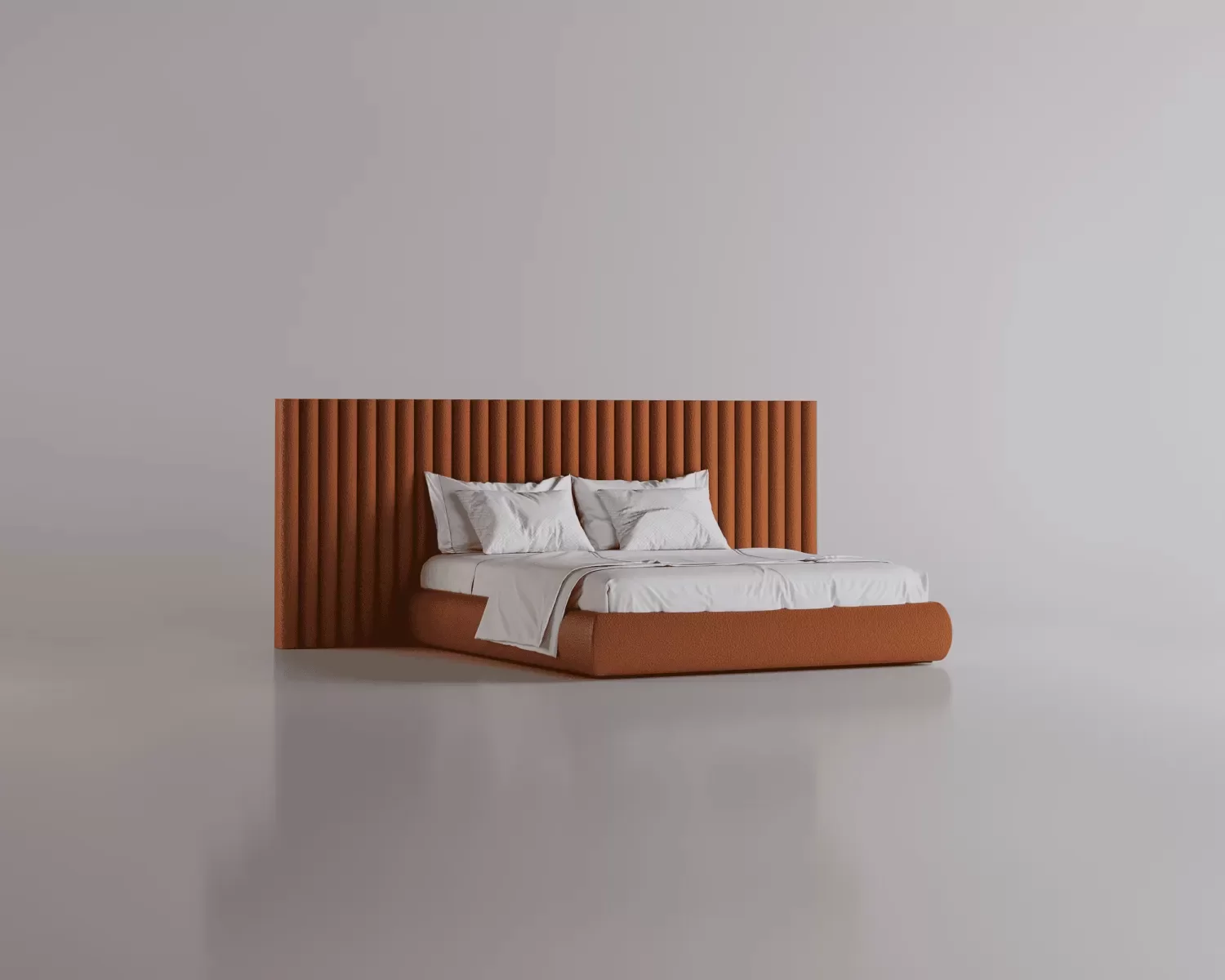 The Sofa & Chair Company Bespoke Bench inMonsieur Baudelaire Terracotta & Natural Oak Finish?>