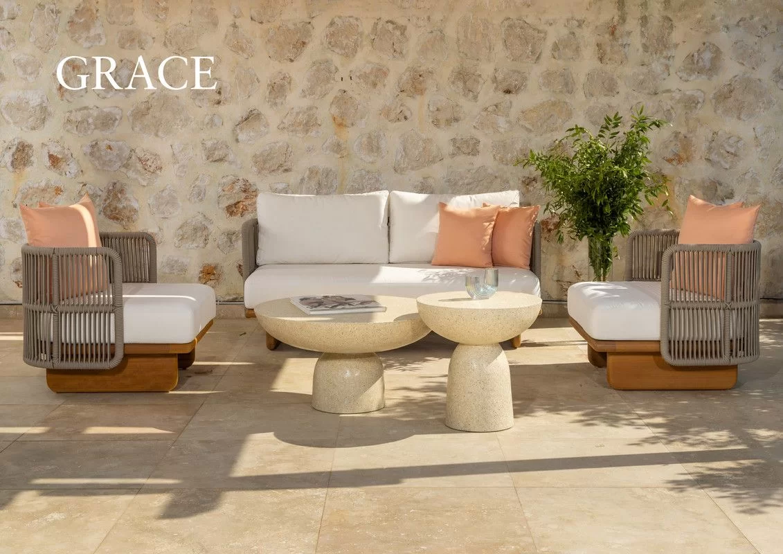 The Sofa & Chair Company Bespoke Bench inMonsieur Baudelaire Terracotta & Natural Oak Finish?>