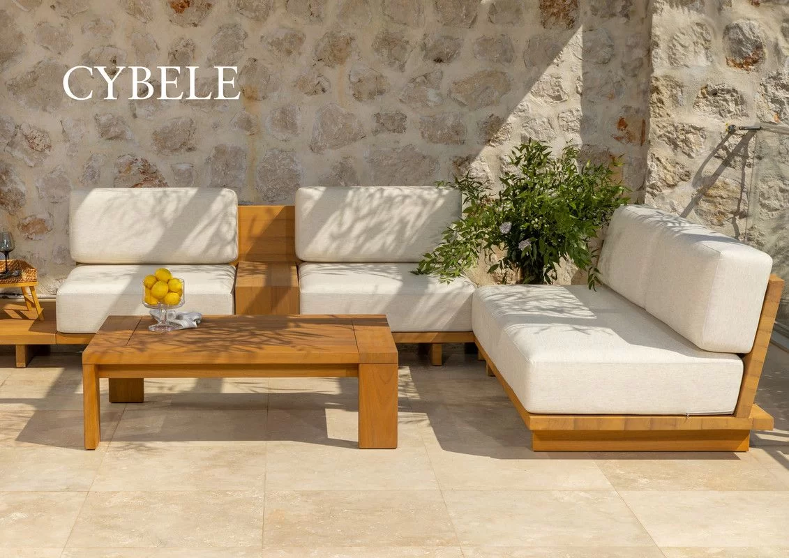 The Sofa & Chair Company Bespoke Bench inMonsieur Baudelaire Terracotta & Natural Oak Finish?>