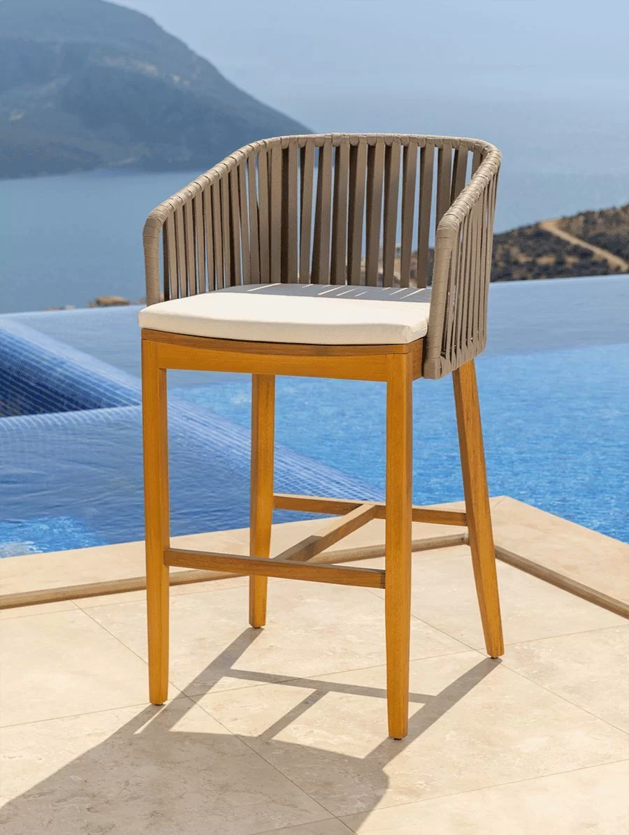 The Sofa & Chair Company Bespoke Bench inMonsieur Baudelaire Terracotta & Natural Oak Finish?>