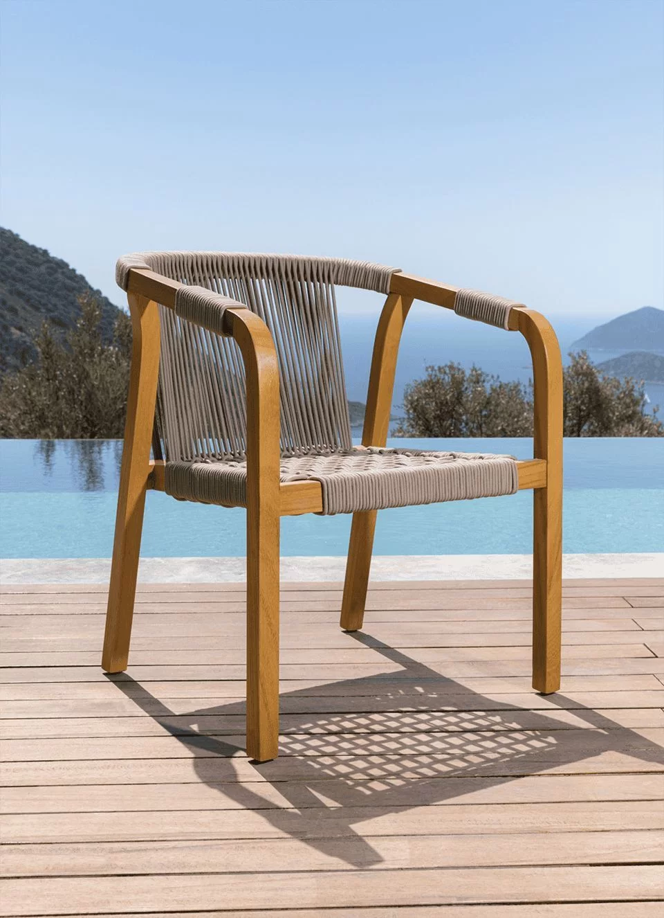 The Sofa & Chair Company Bespoke Bench inMonsieur Baudelaire Terracotta & Natural Oak Finish?>