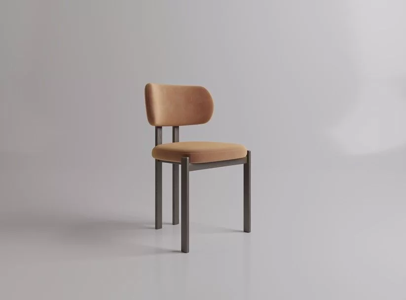 The Sofa & Chair Company Bespoke Bench inMonsieur Baudelaire Terracotta & Natural Oak Finish?>