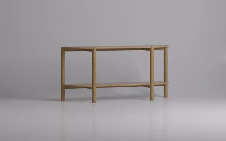 The Sofa & Chair Company Bespoke Bench inMonsieur Baudelaire Terracotta & Natural Oak Finish?>
