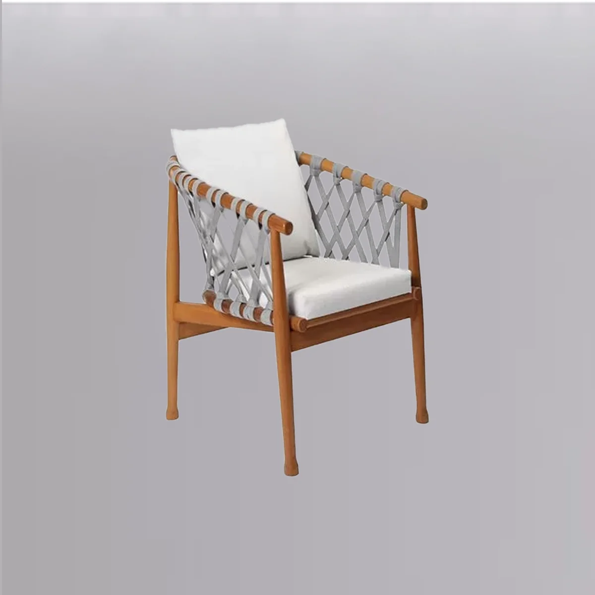 The Sofa & Chair Company Bespoke Bench inMonsieur Baudelaire Terracotta & Natural Oak Finish?>