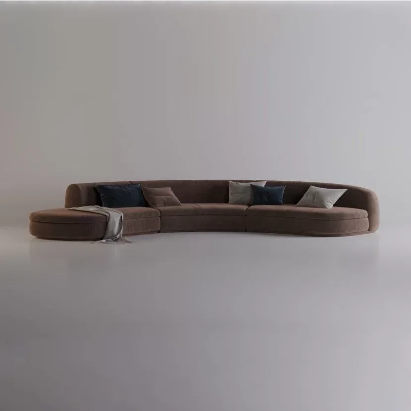 The Sofa & Chair Company Bespoke Bench inMonsieur Baudelaire Terracotta & Natural Oak Finish?>